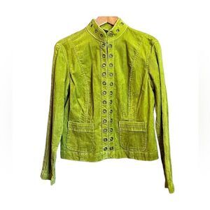 Chico's Vibrant Green Utility Jacket